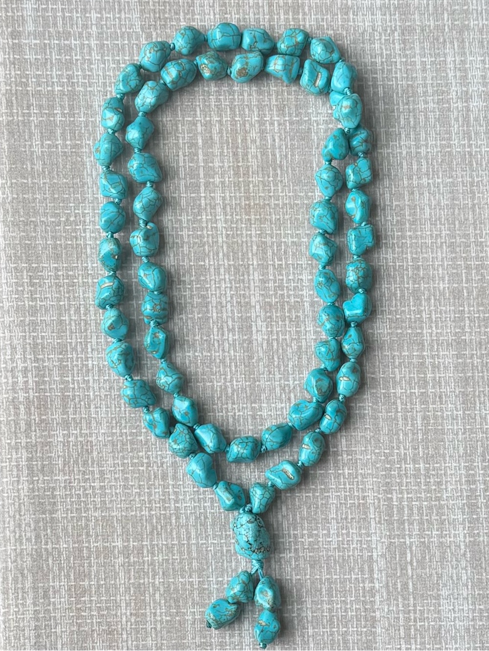 NWOT Polo Ralph Lauren Chunky Turquoise Tassel Necklace